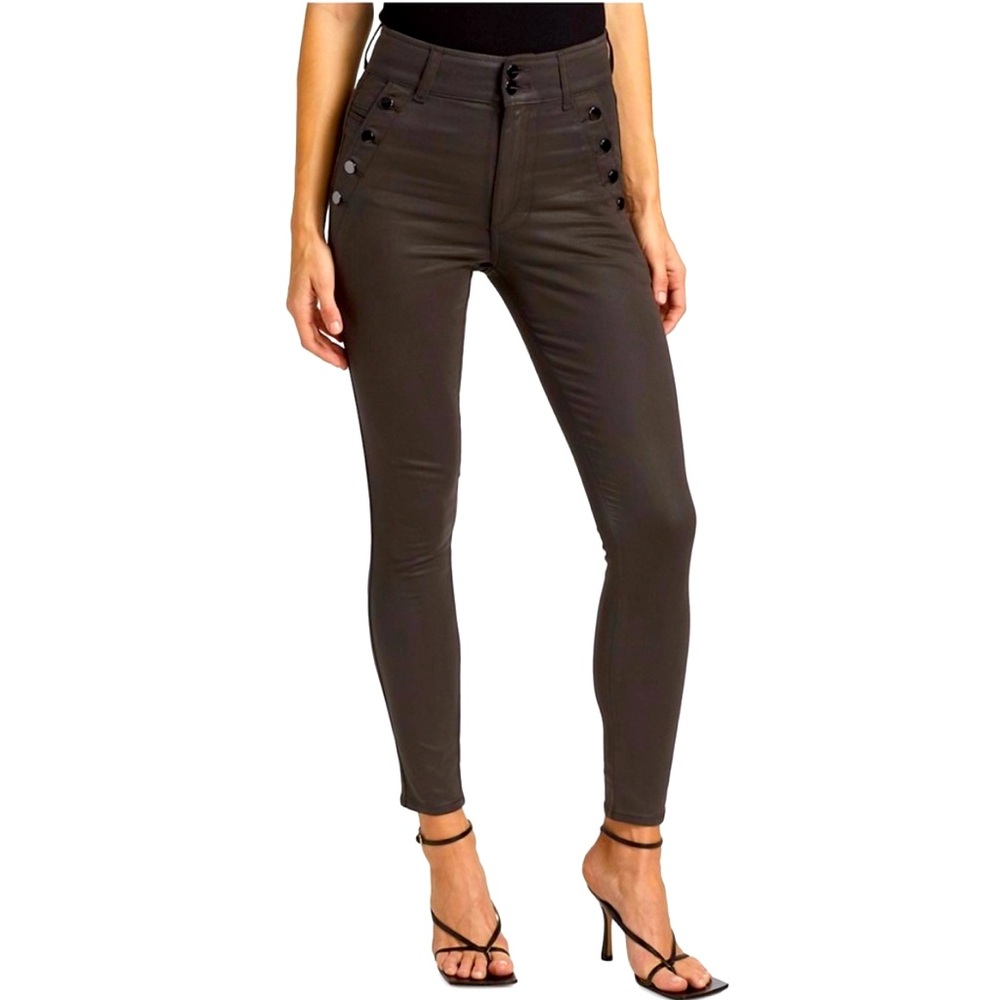 Joe’s Jeans Georgia High Rise Button Coated Skinny-Peat